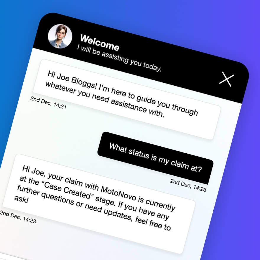 AI-powered chat interface